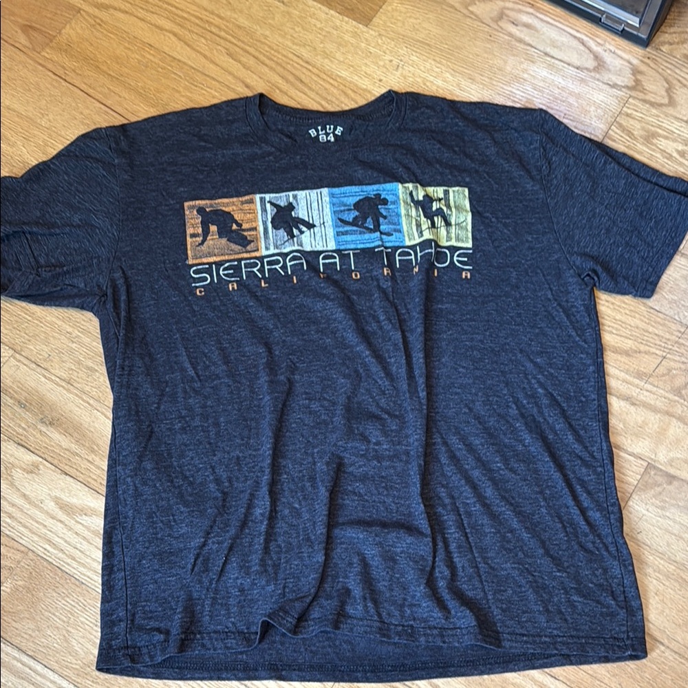 Men's Blue Graphic T-Shirt